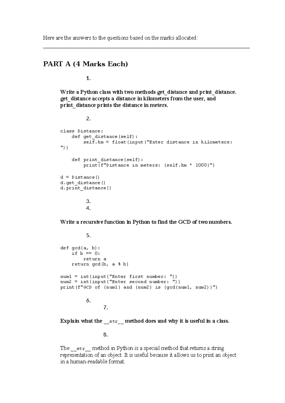 Seriespython - series question and answers - Here are the answers to ...