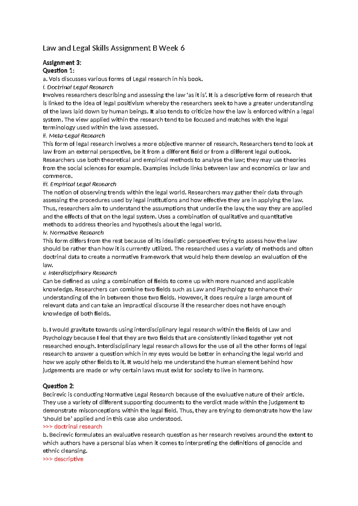 Law and Legal Skills Assignment B (Wk 6): Exploring Legal Research ...
