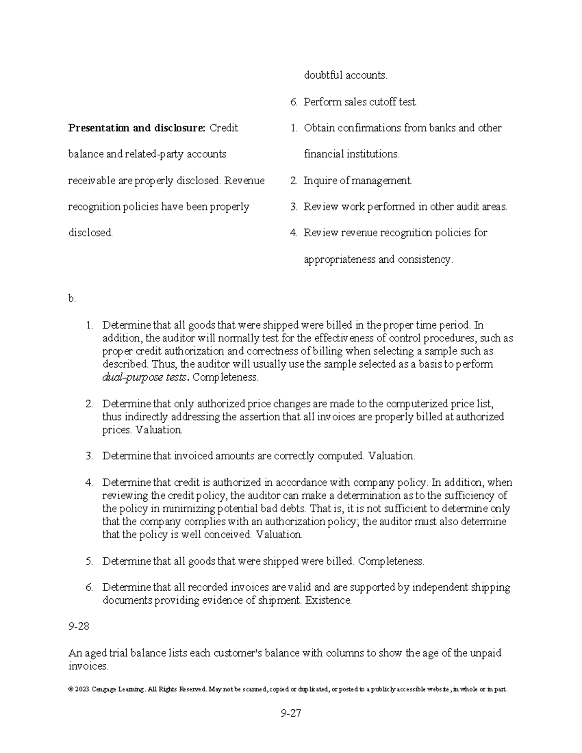 Auditing a Risk-Based Approach: Doubtful Accounts & Revenue Recognition ...