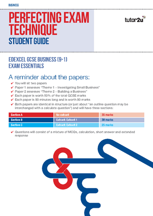 Business Studies - A1 - AS Level - Sixth Form (A Levels) - Studocu