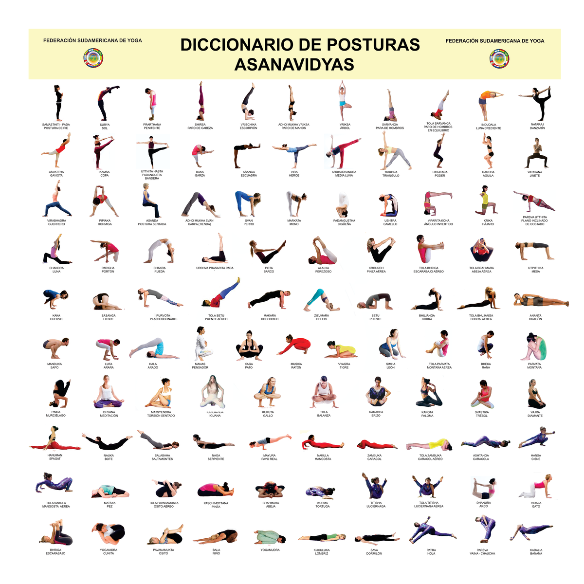 Diccionario de Posturas de Yoga - Federación Sudamericana - Document Preview