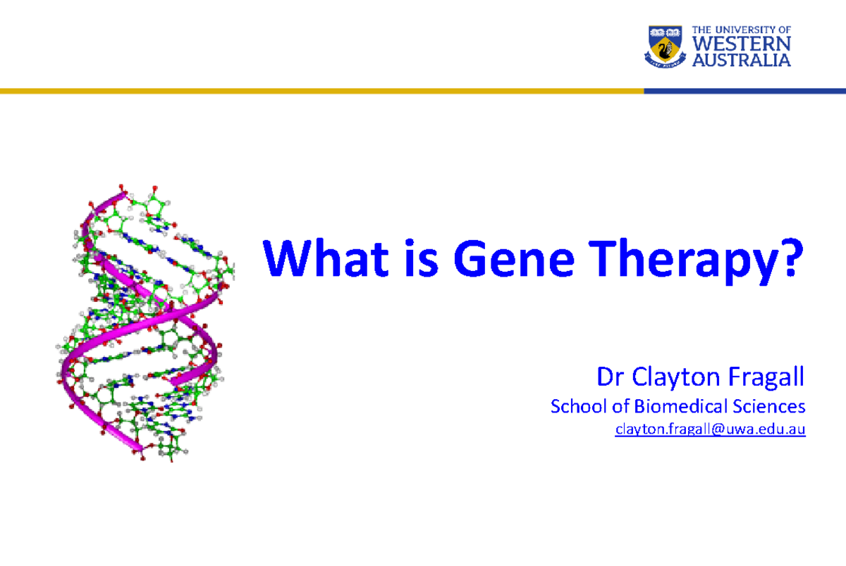 Gene Therapy Overview: Techniques, Challenges, and Applications (M200 ...