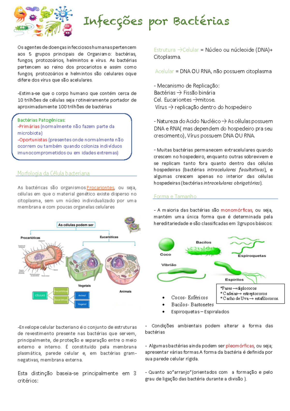 Infeccao por bacterias - Infecções por Bactérias Os agentes de doenças ...