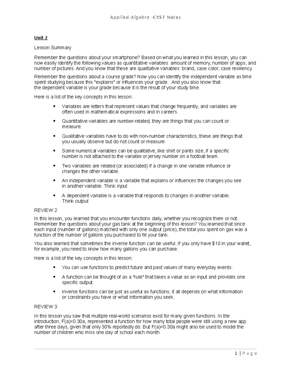 C957-Concavity-Slides - Concavity C957 Applied Algebra Module 8 ...