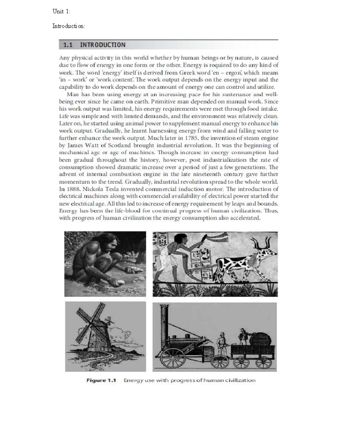Unit 1 - NCES - NCES notes - Mechanical engineering - Unit 1 ...