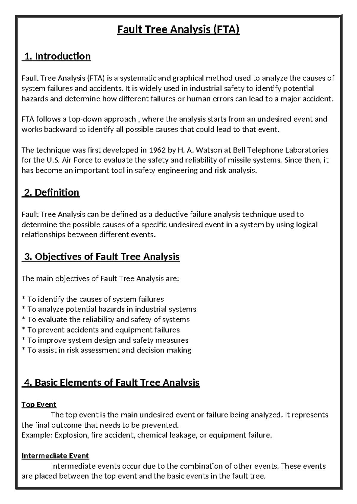 Fault Tree Analysis (FTA): Understanding Causes of System Failures ...
