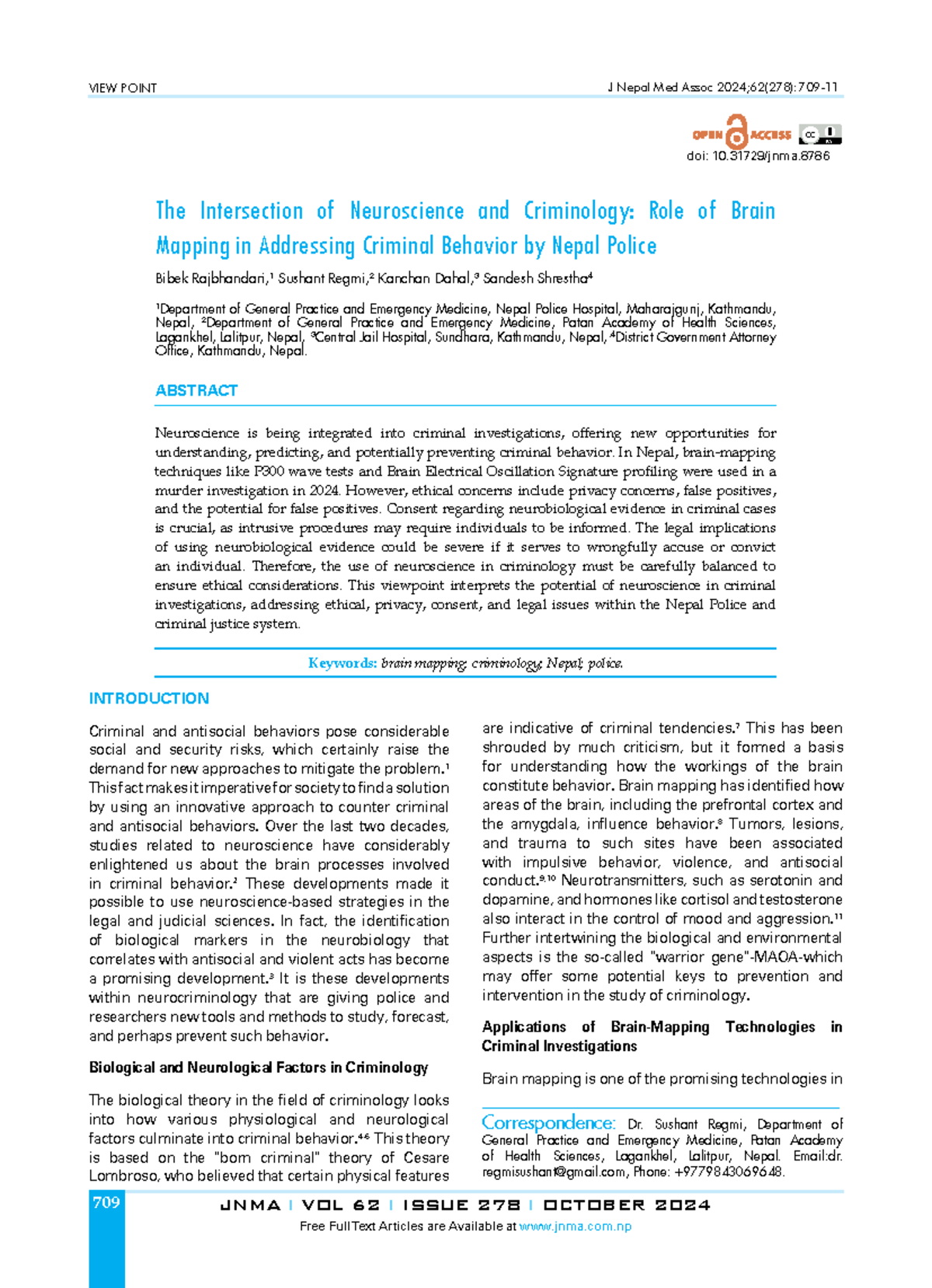 The Intersection of Neuroscience and Criminology: Brain Mapping ...