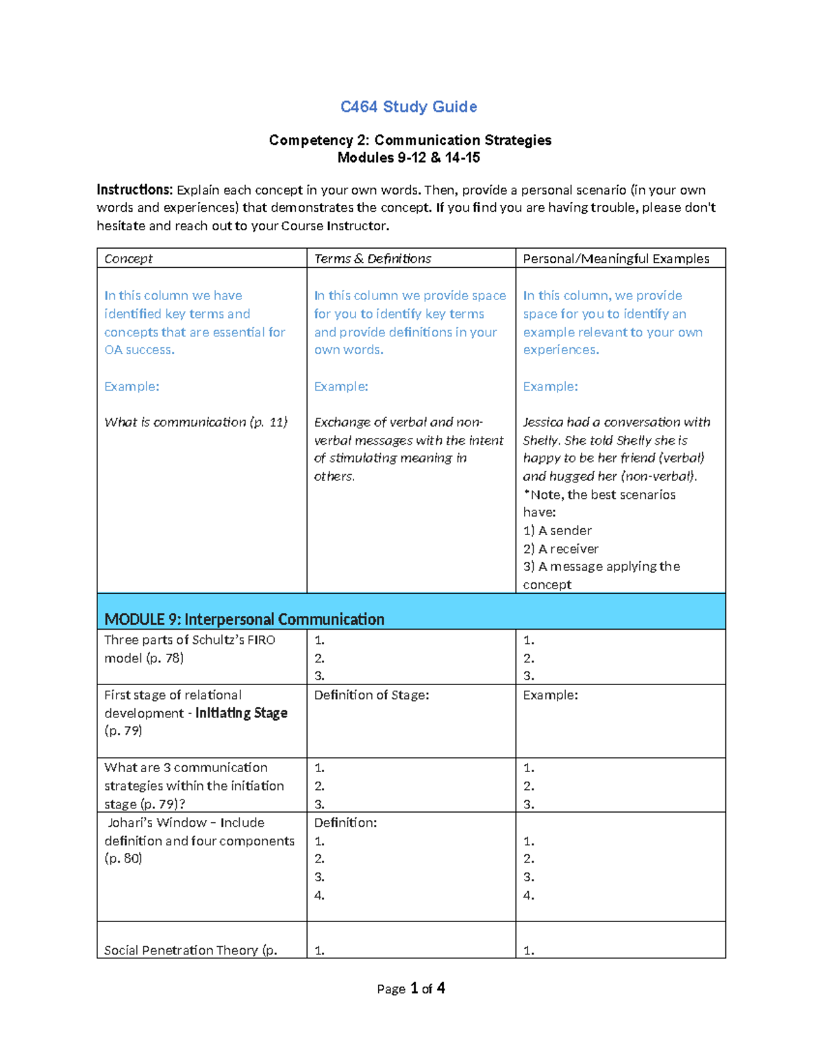 C464 Study Guide - Competency 2 - C464 Study Guide Competency 2 ...