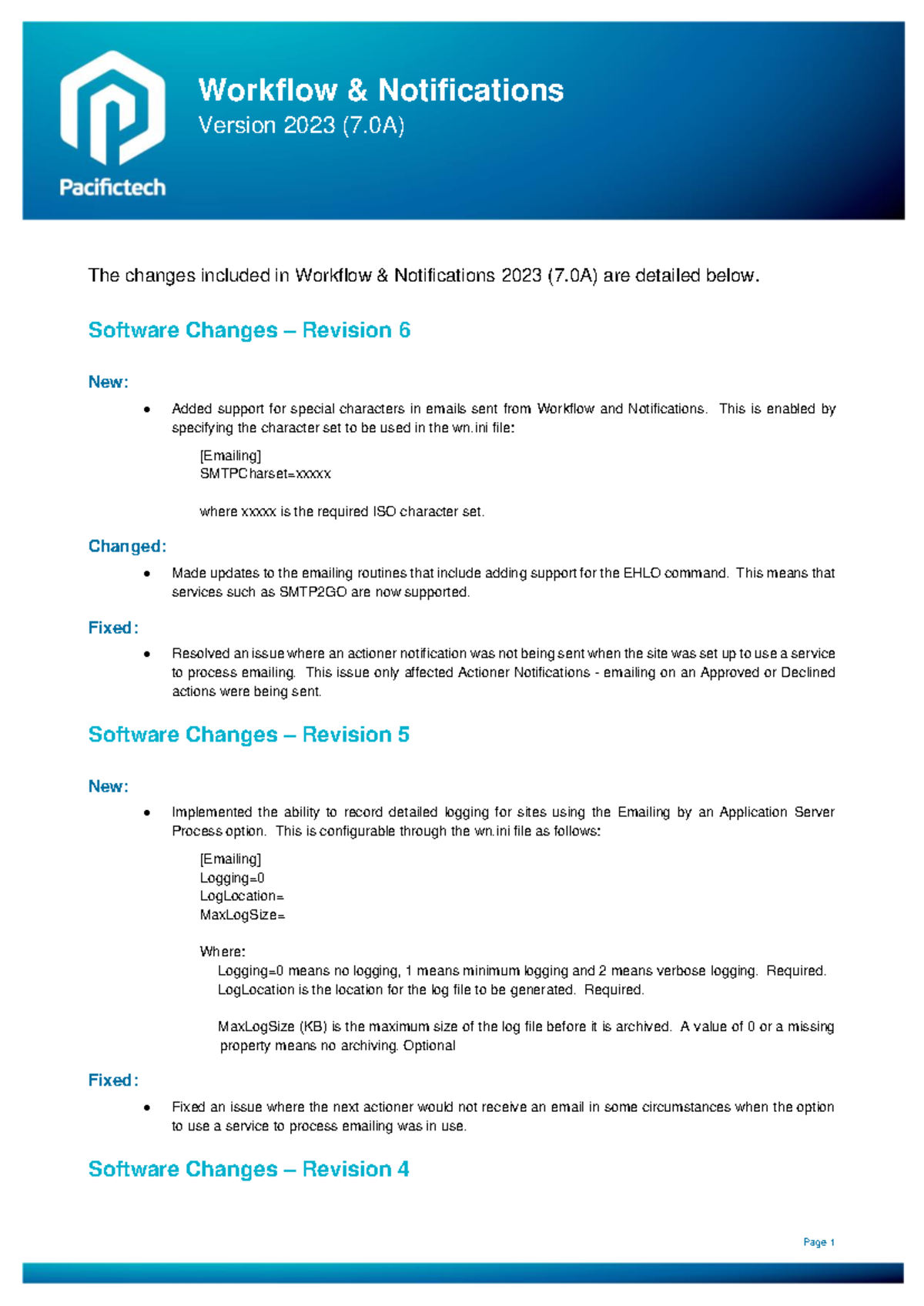 WN70A Release Notes: Workflow Notifications 2023 Updates - Studocu