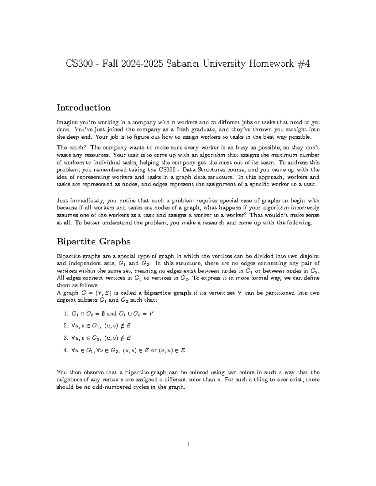 CS 300 HW4 Document - homework 4 - CS300 - Fall 2024-2025 Sabancı ...