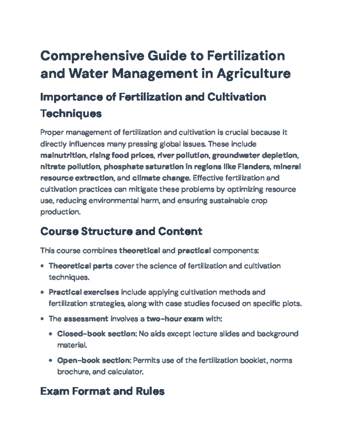 Fertilization & Water Management in Agriculture: A Comprehensive Guide ...