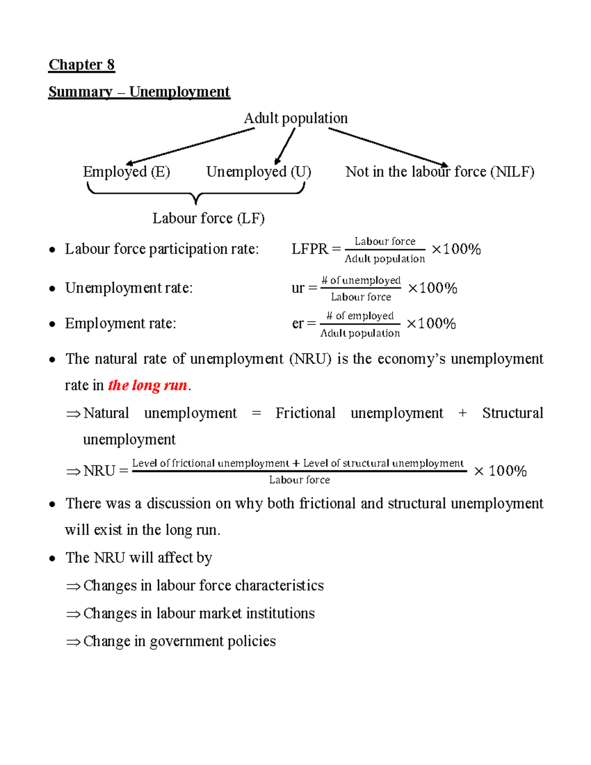 MGEA06 Week 2 - Unemployment & Inflation Concepts and Problems - Studocu
