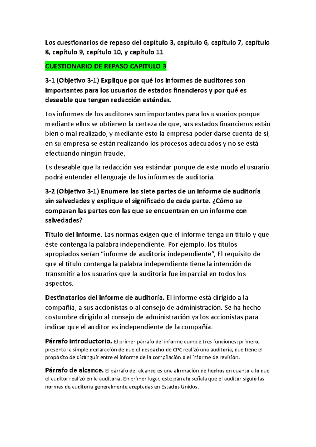 La auditoría Practica 3 - UNIVERSIDAD AUTONOMA DE SANTO DOMINGO (UASD ...