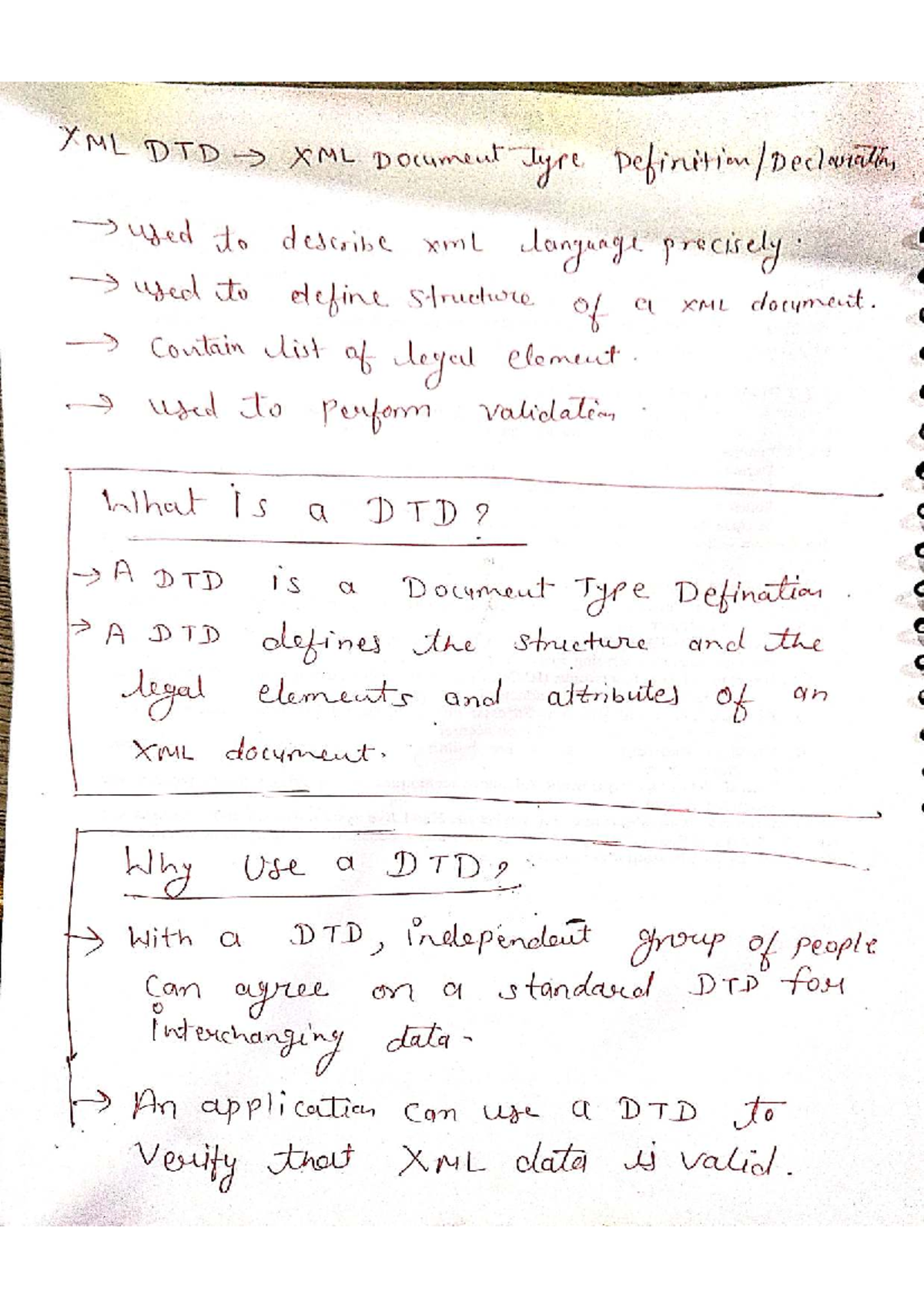 XML DTD: Understanding Document Type Definitions and Their Use - Studocu