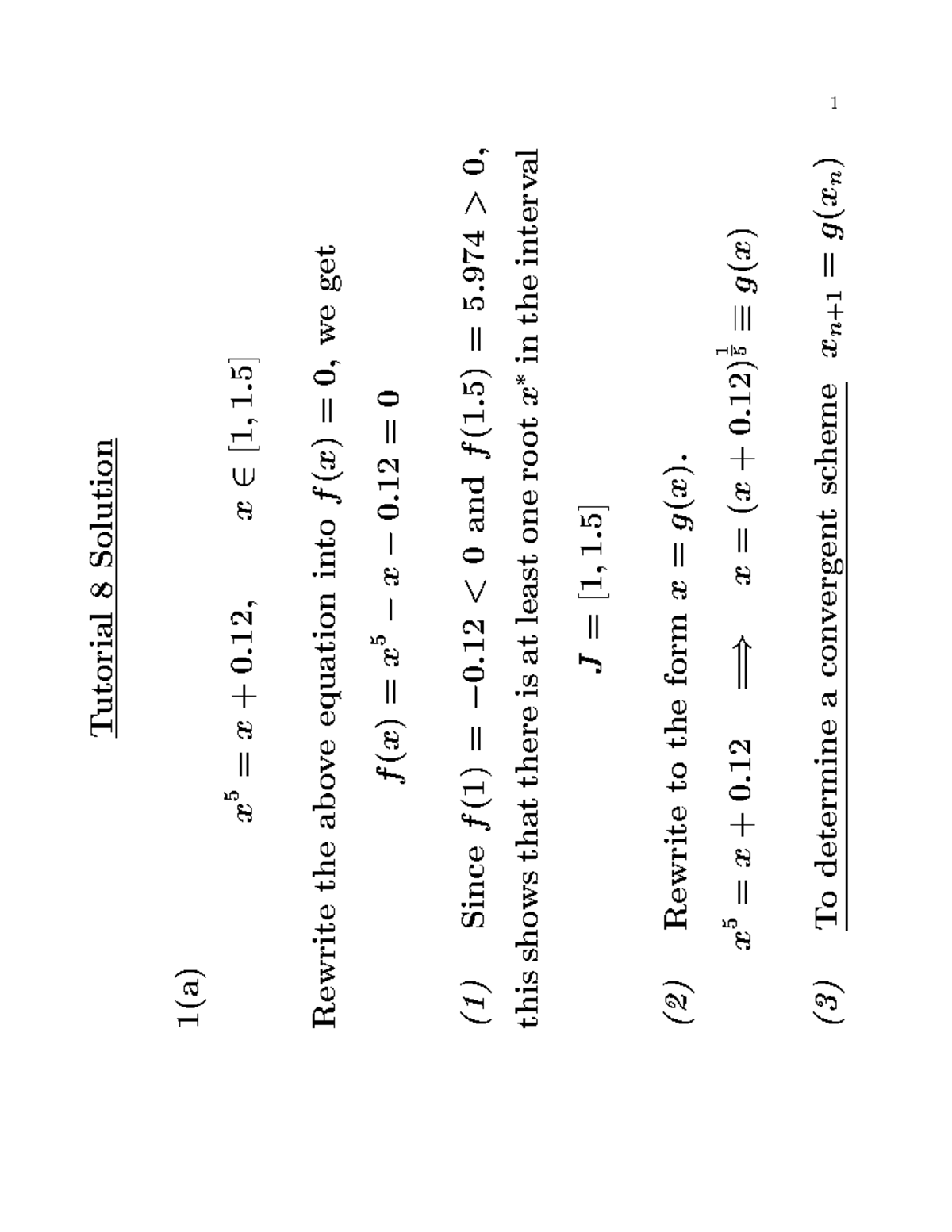 2106 Tutorial 8 Solutions and Detailed Explanations - Studocu