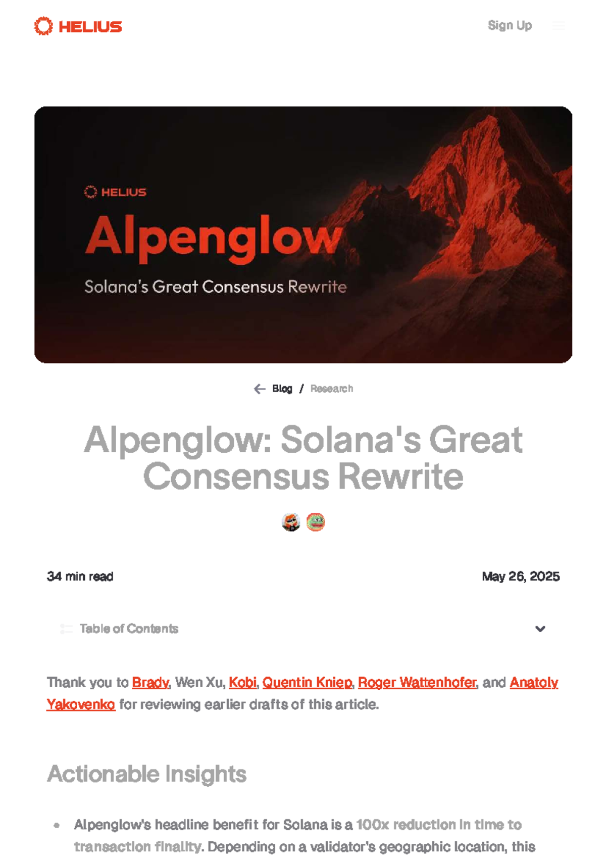 New Helius Alpenglow: Solana's Great Consensus Rewrite (CS101) - Studocu