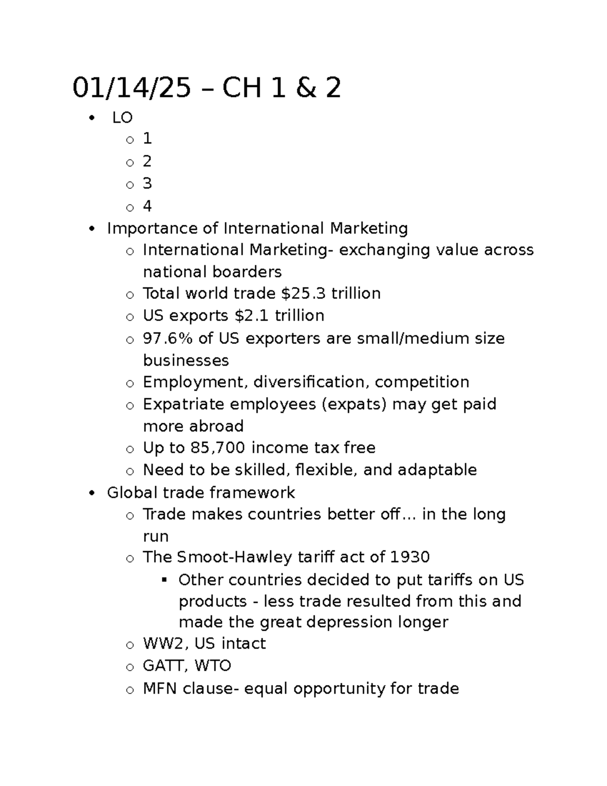 International Marketing Insights and Cultural Dimensions - CH 1-4 - 01 ...