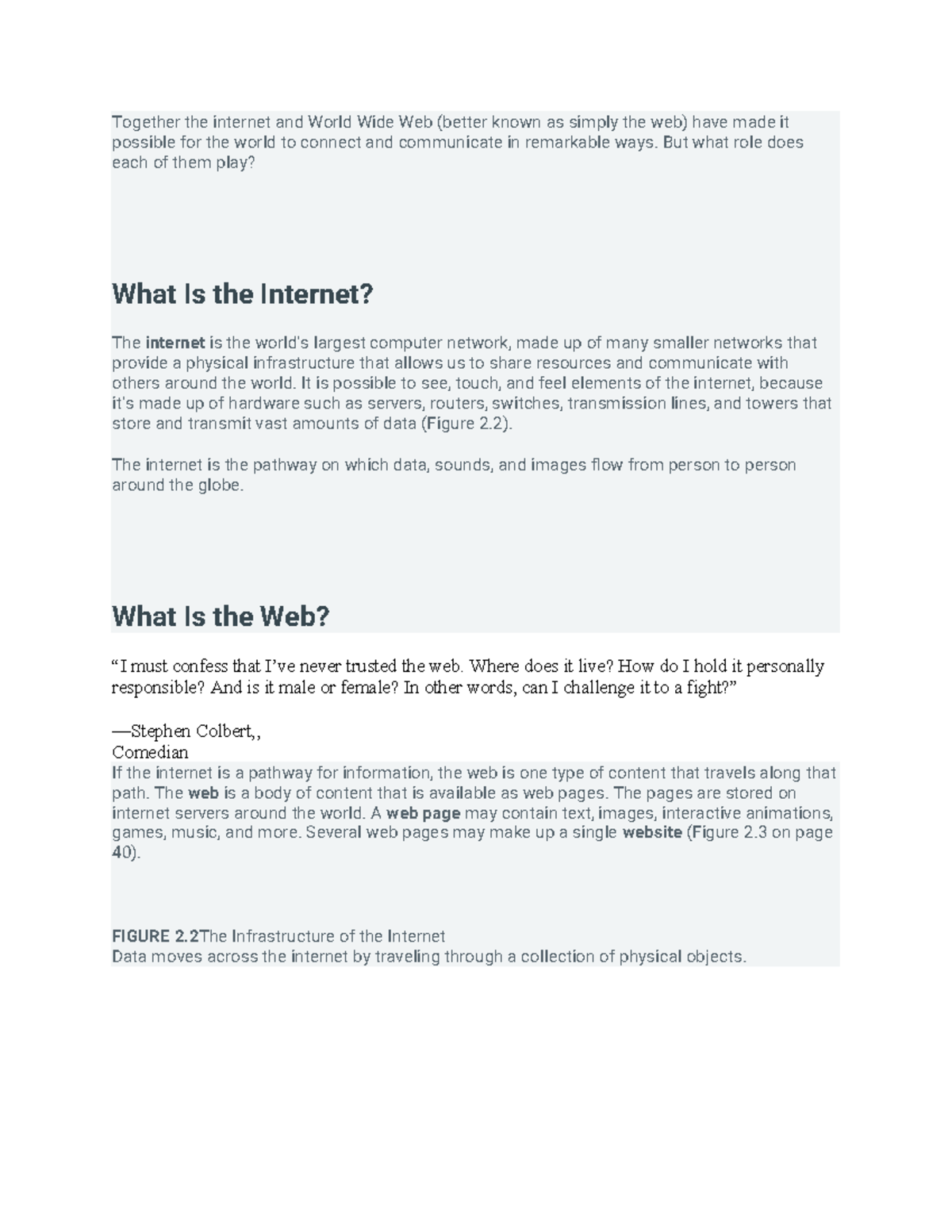 2.2 Understanding the Internet and World Wide Web: Roles and Phases ...