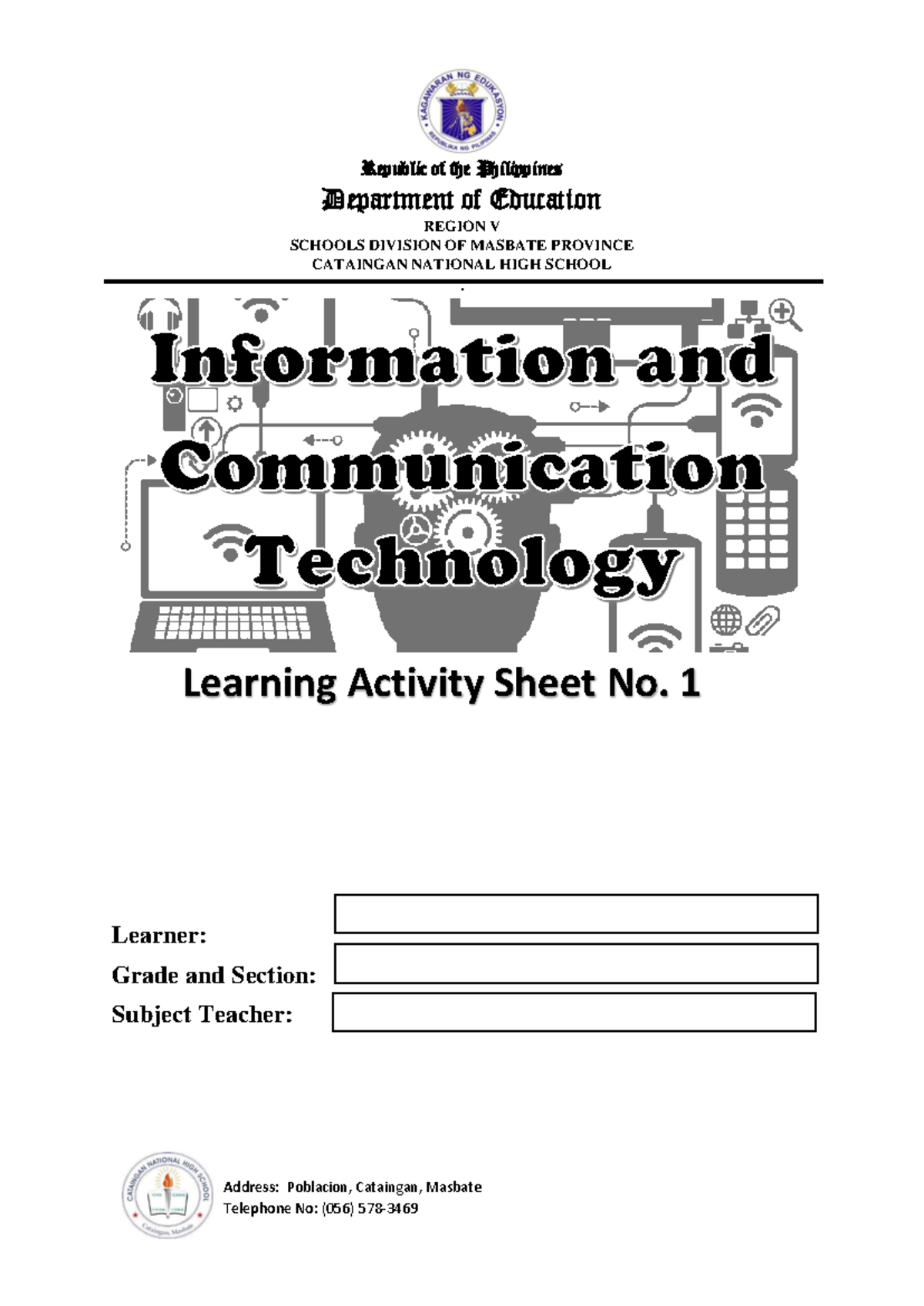 ICT LAS1 - Introduction to Information and Communication Technology ...