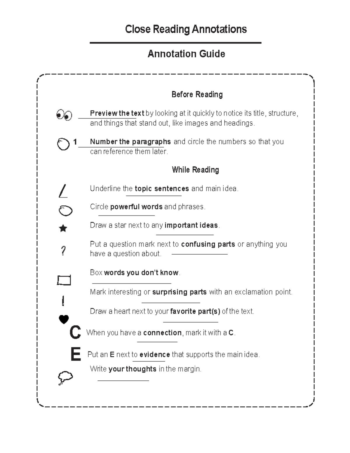 Close Reading Annotations Guide: Effective Strategies for Text Analysis ...