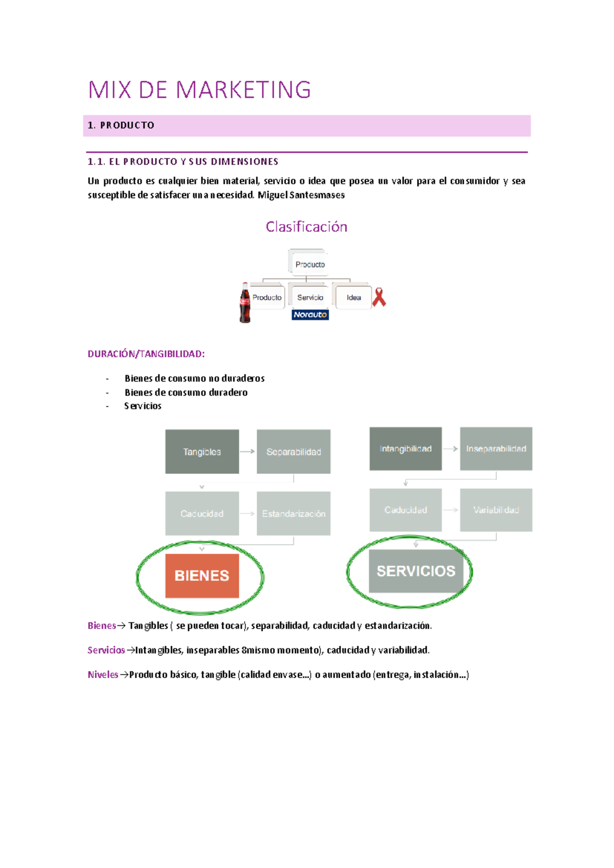 MIX DE MARKETING: Análisis del Producto y Estrategias de Precio - Studocu