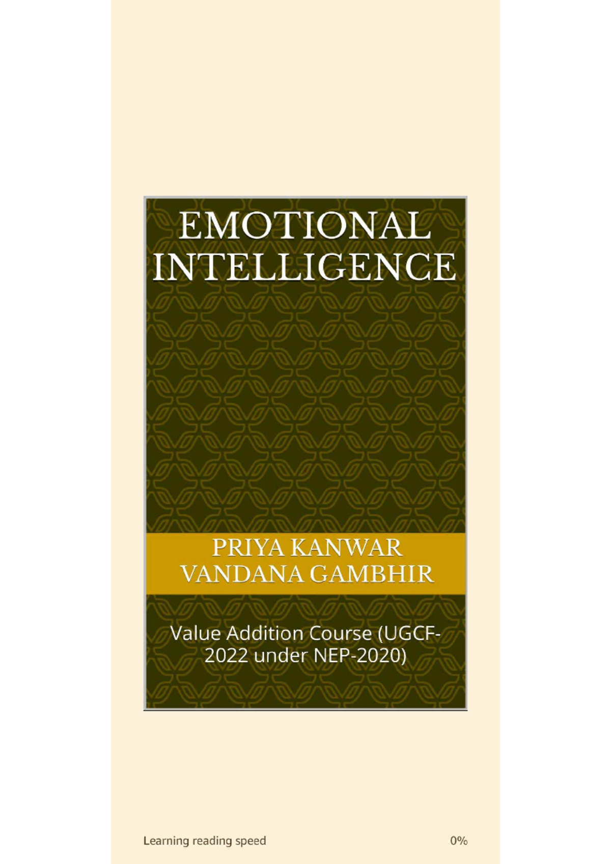 Emotional Intelligence (EI): Insights from VAC 2022 Course by Kanwar ...