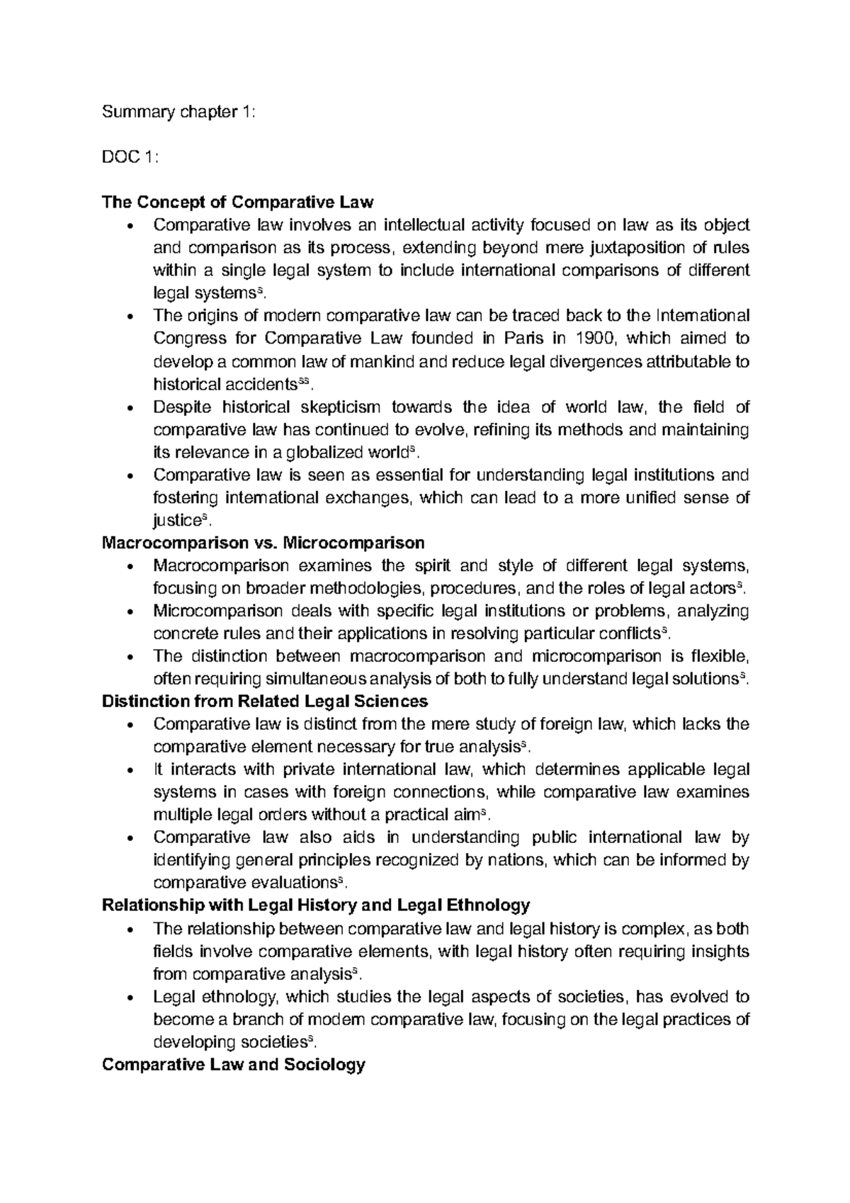 Comparative Law Overview: Key Concepts and Historical Perspectives ...