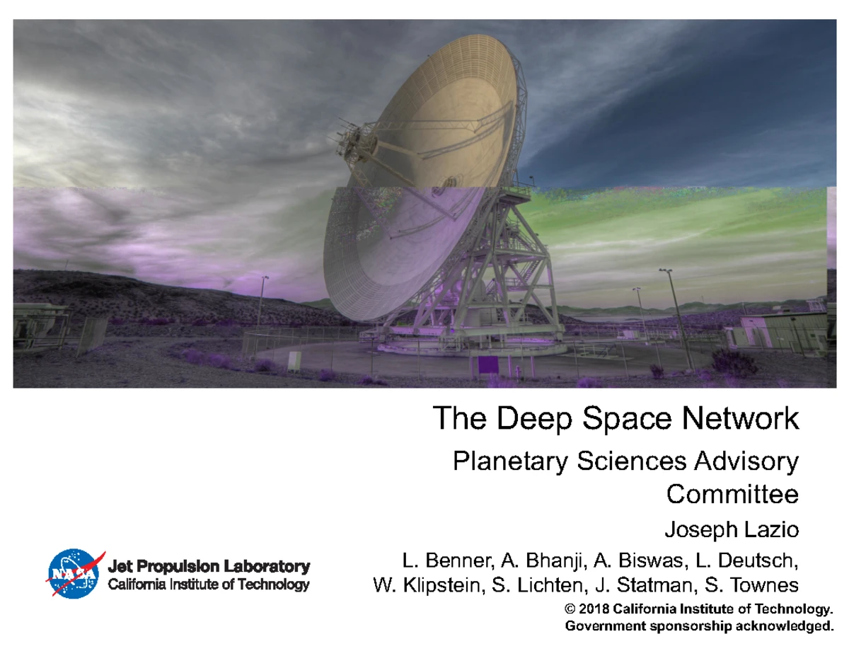 820-100-H - deep Space communication and deep space network - Copyright ...