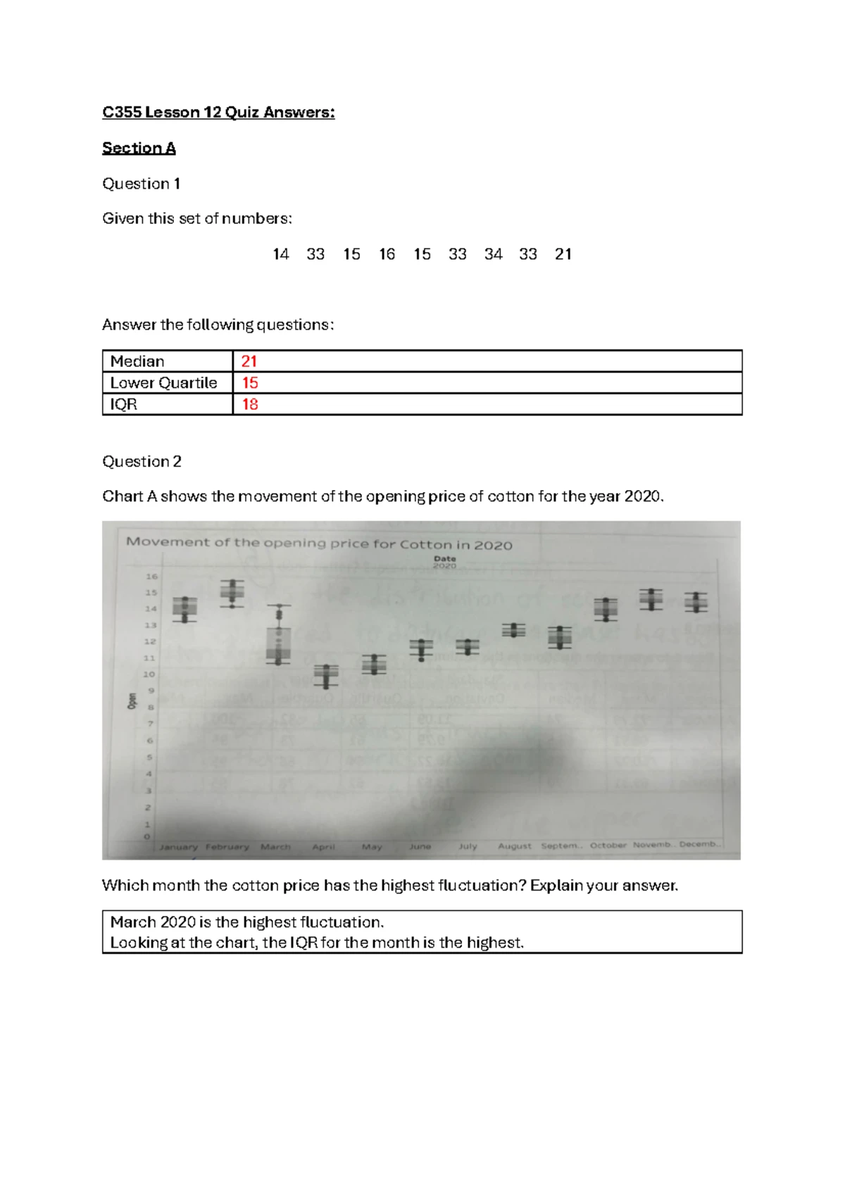 C355 Lesson 10 Quiz Answers on Data Visualization Principles - Studocu