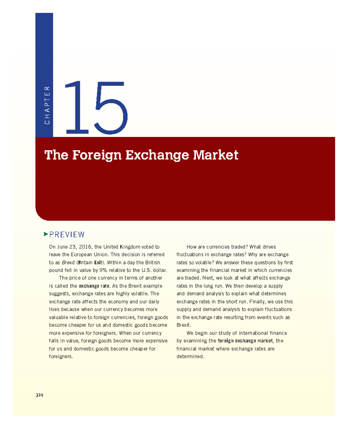 CHAPTER 15: The Foreign Exchange Market - Comprehensive Study Notes ...