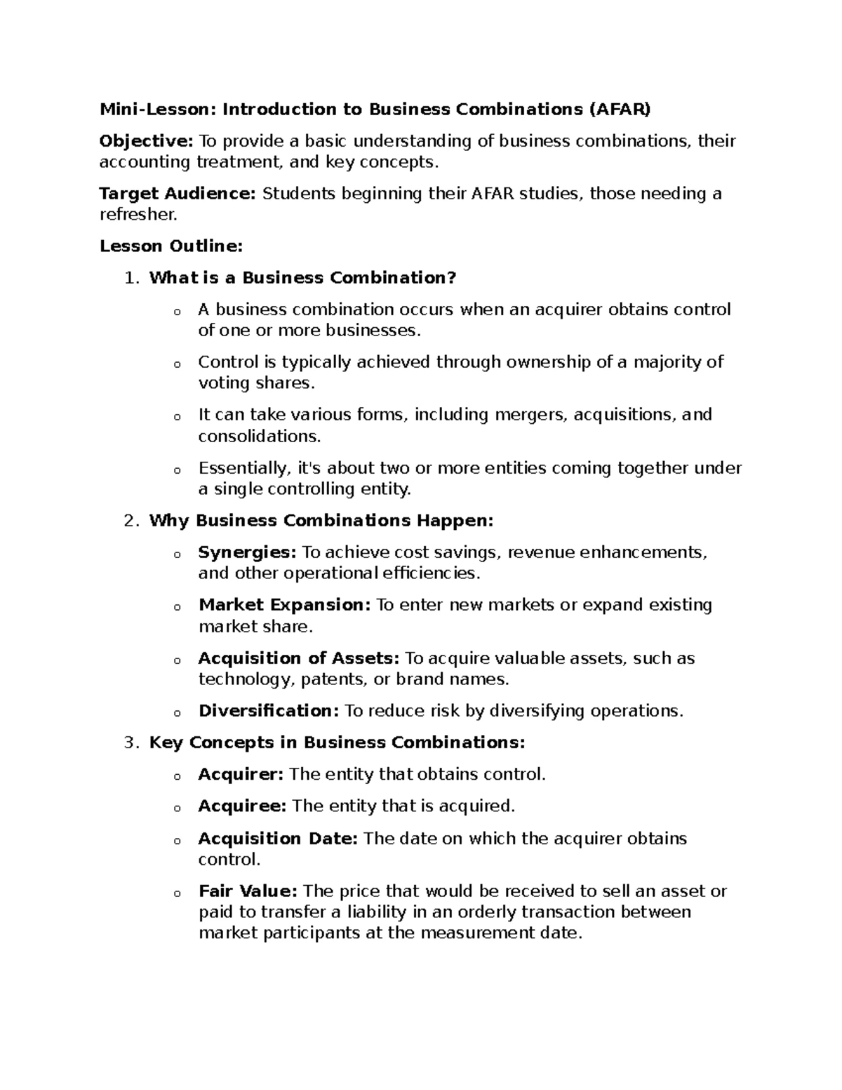 Bank recon notes - Mini-Lesson: Bank Reconciliation Basics Objective ...