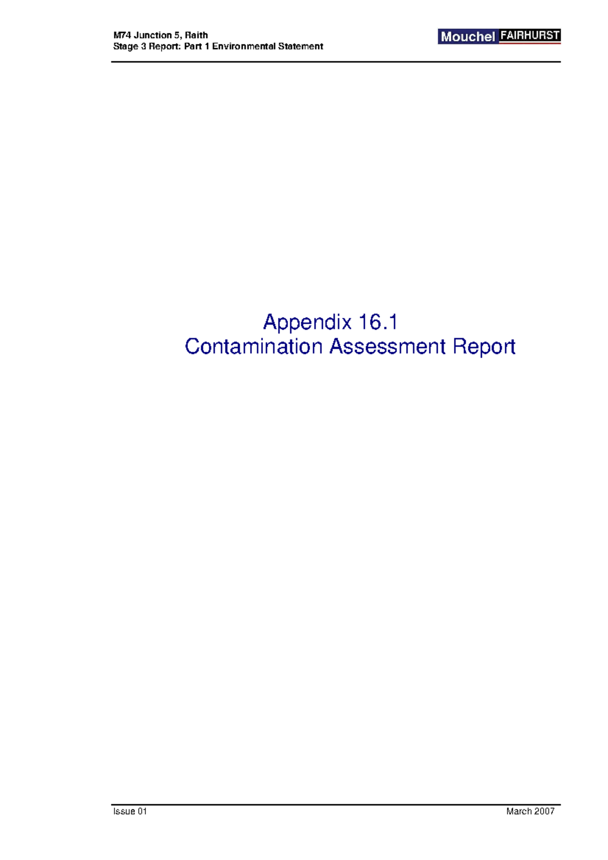 Appendix 161 contamin assess report - Stage 3 Report: Part 1 ...