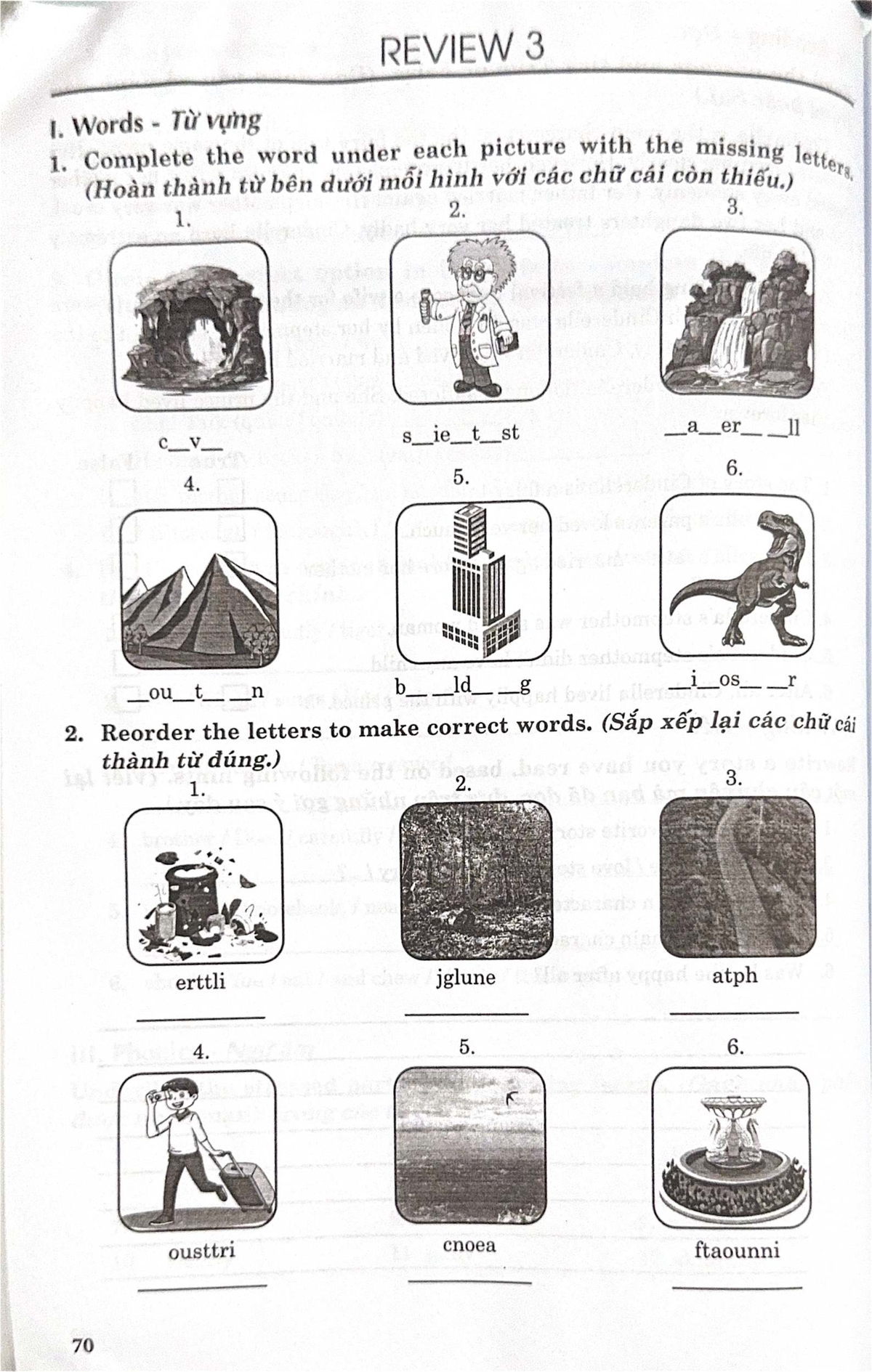 REVIEW 3: Vocabulary and Grammar Exercises for Grade 5 (LỚP 5) - Studocu
