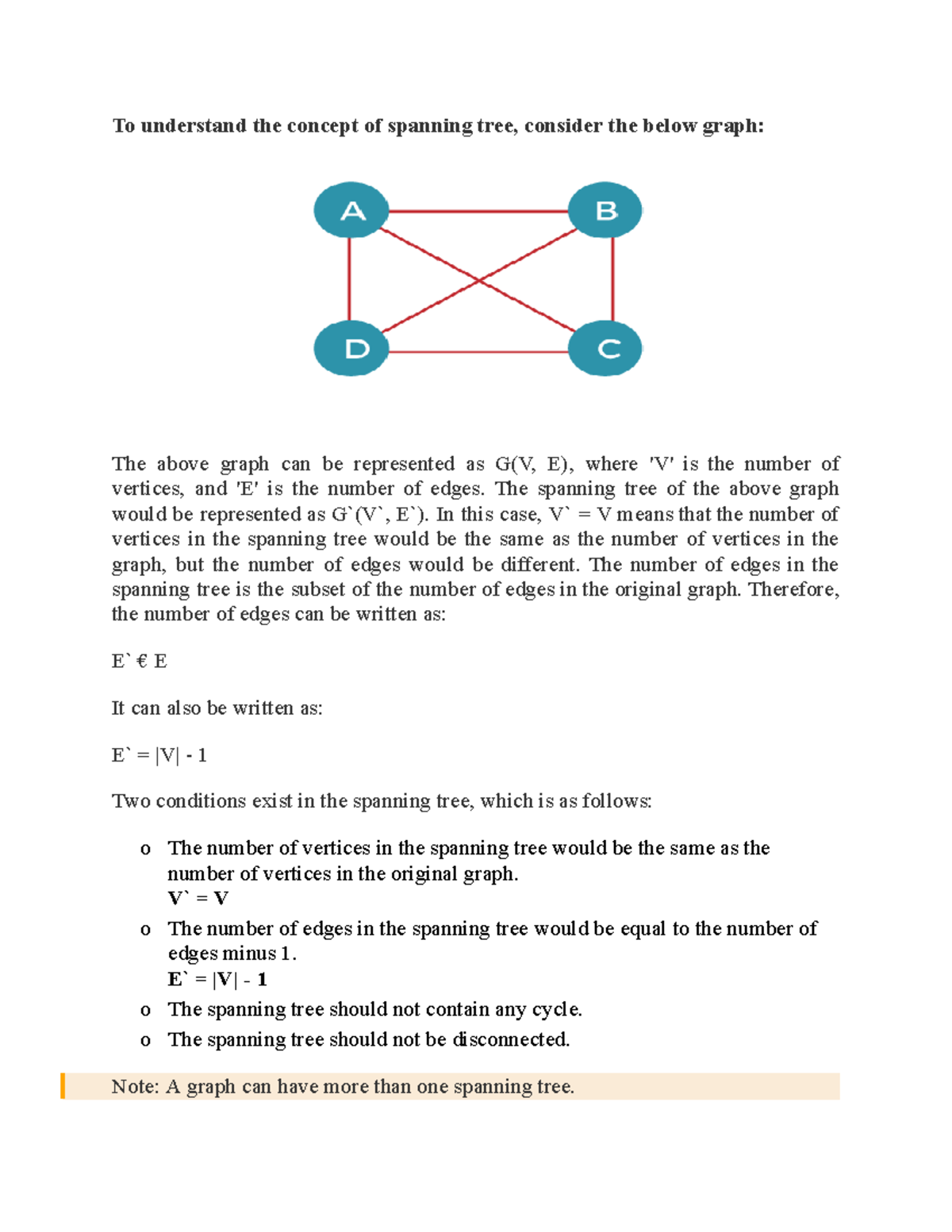 Minimum Spanning Tree Concepts and Applications (CS101) - Studocu