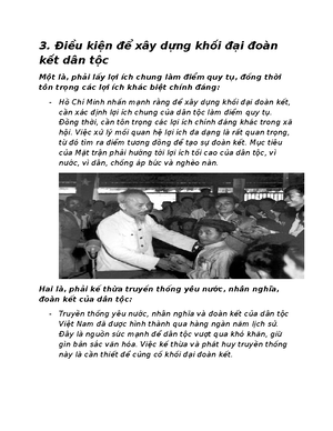 [Solved] Theo T tng H Ch Minh bn sc vn ha dn tc l Nhng gi tr vn ha bn ...