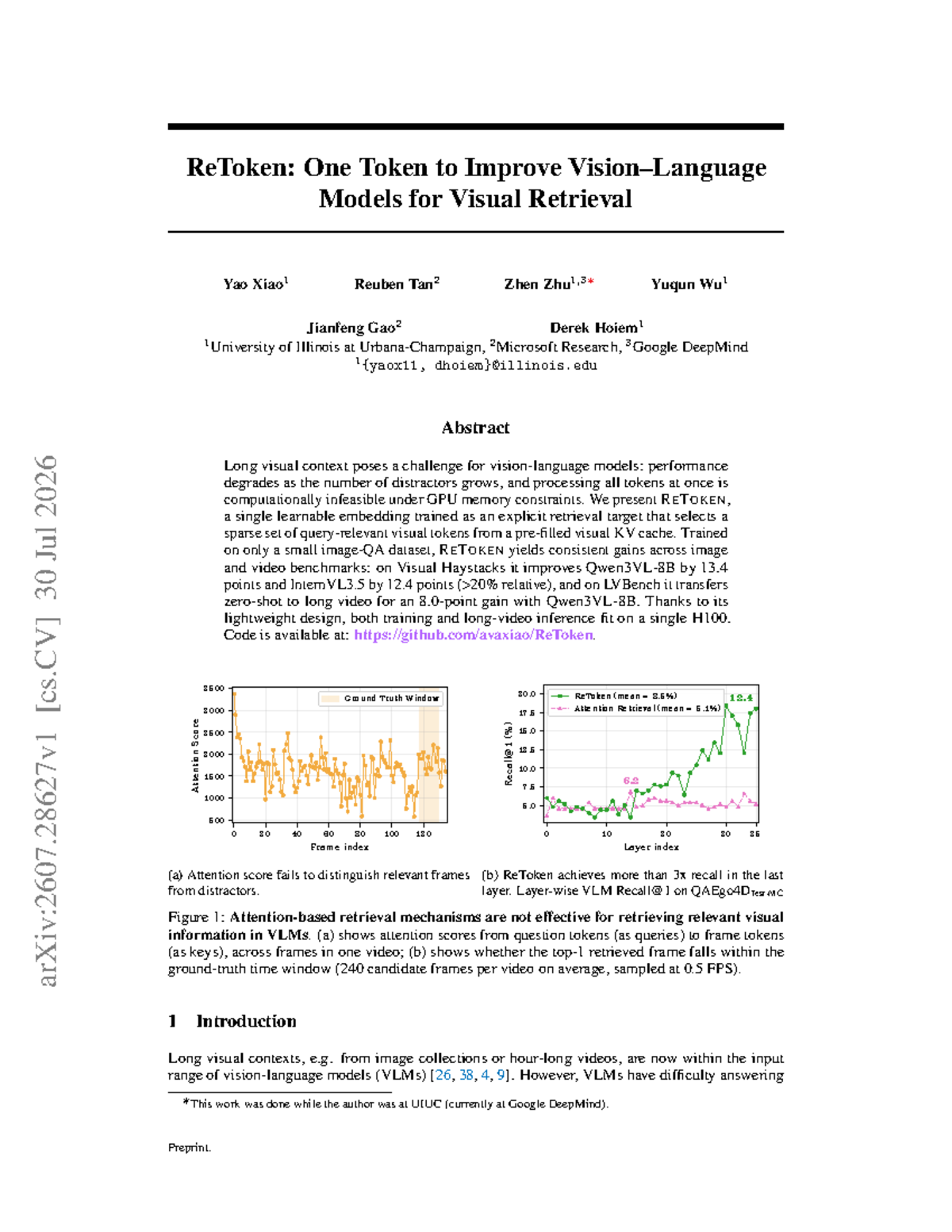 ReToken: Enhancing Visual Retrieval with a Learnable Token (2607) - Studocu