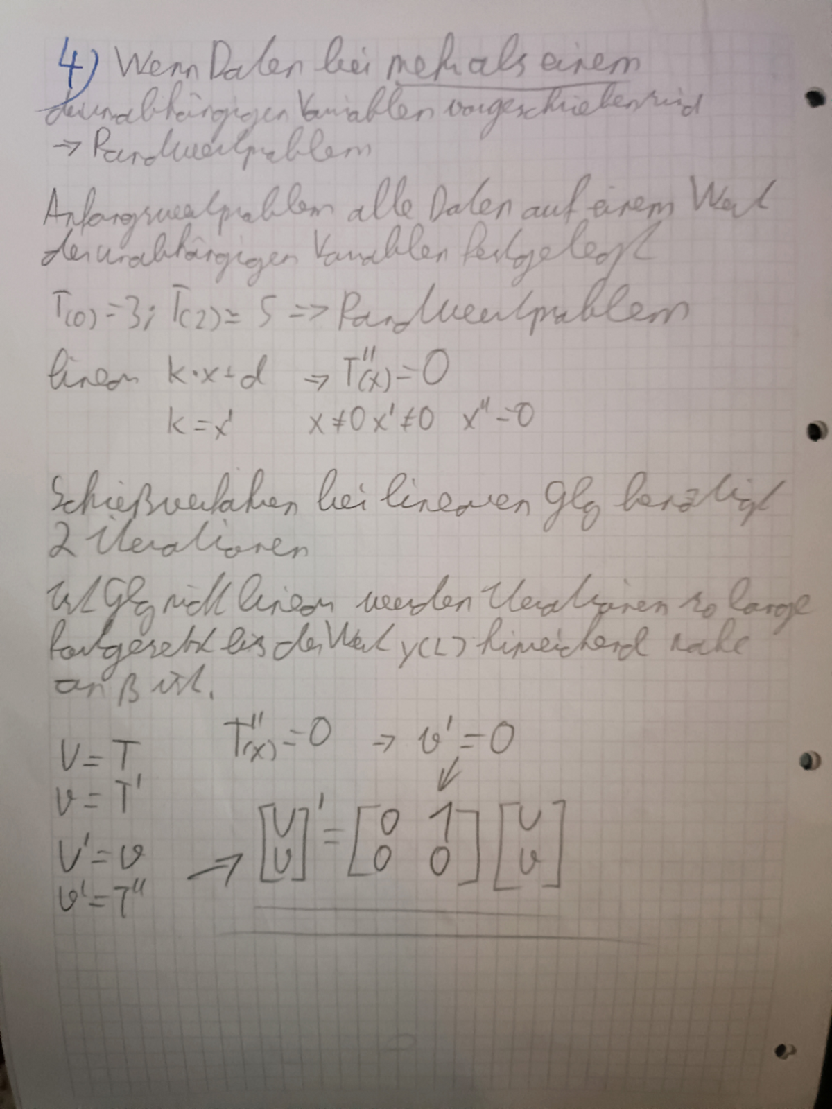 30.6.2023 Prüfung Num2 - 4) Wenn Dalen bei mehals arem Vaniablen alle ...