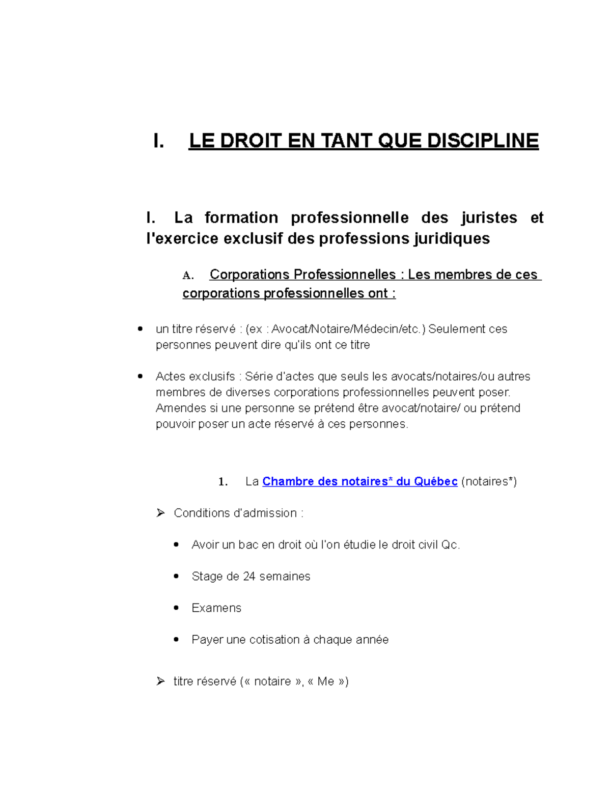 Introduction au Droit : Professionnels et Concepts Juridiques - Studocu
