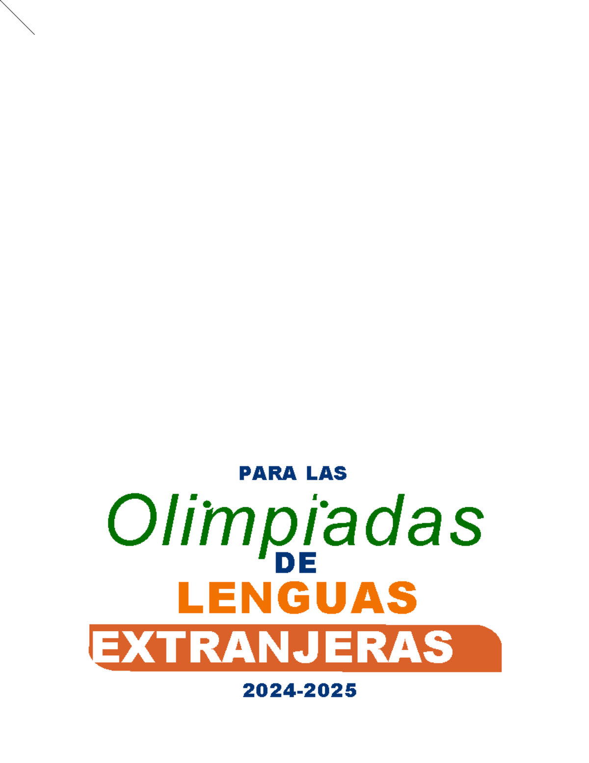 Guía para las Olimpiadas de Lenguas Extranjeras 2024 - 2025 - Document Preview