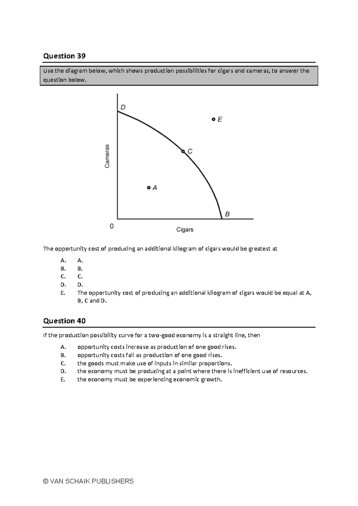 ECO101 Midterm Exam Questions on Opportunity Cost - Studocu