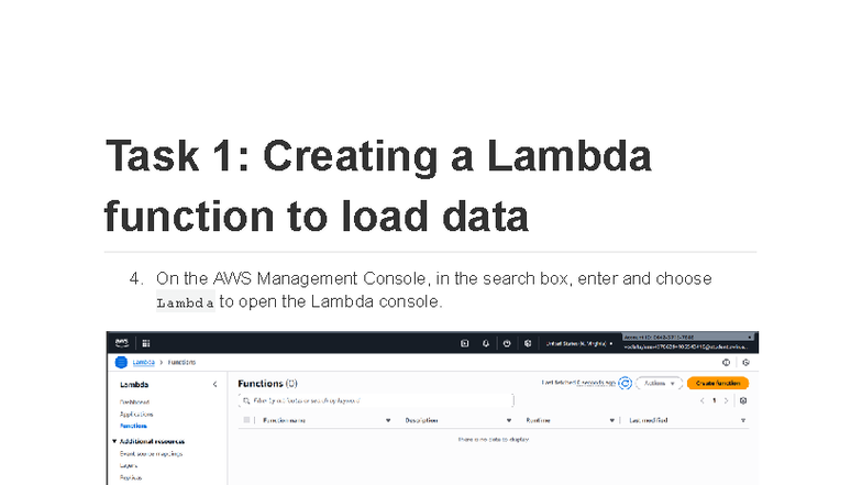 ACA Module 14: Lambda Functions and S3 Event Configuration Lab - Studocu