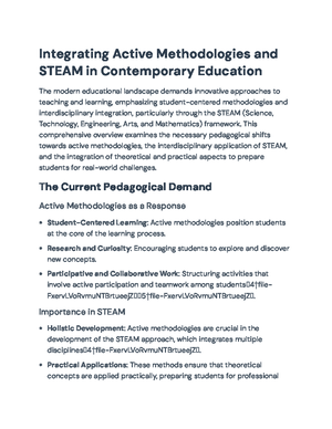Comprehensive Guide to STEAM and Interdisciplinary Learning in ...