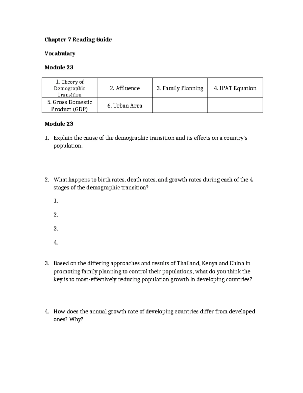 Chapter 8 Module 24 Reading Review - Chapter 8 Reading Guide Vocabulary ...