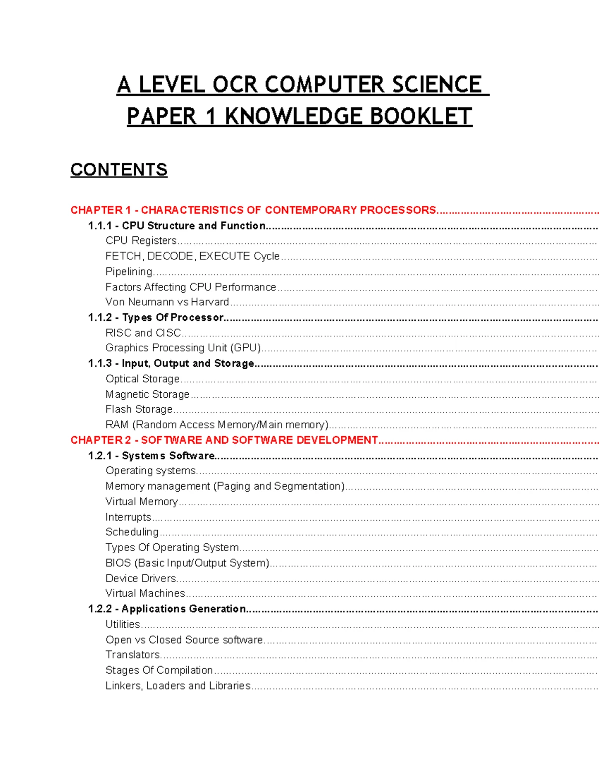 OCR Computer Science A Level: 2.1 Thinking Abstractly - Advanced Notes ...