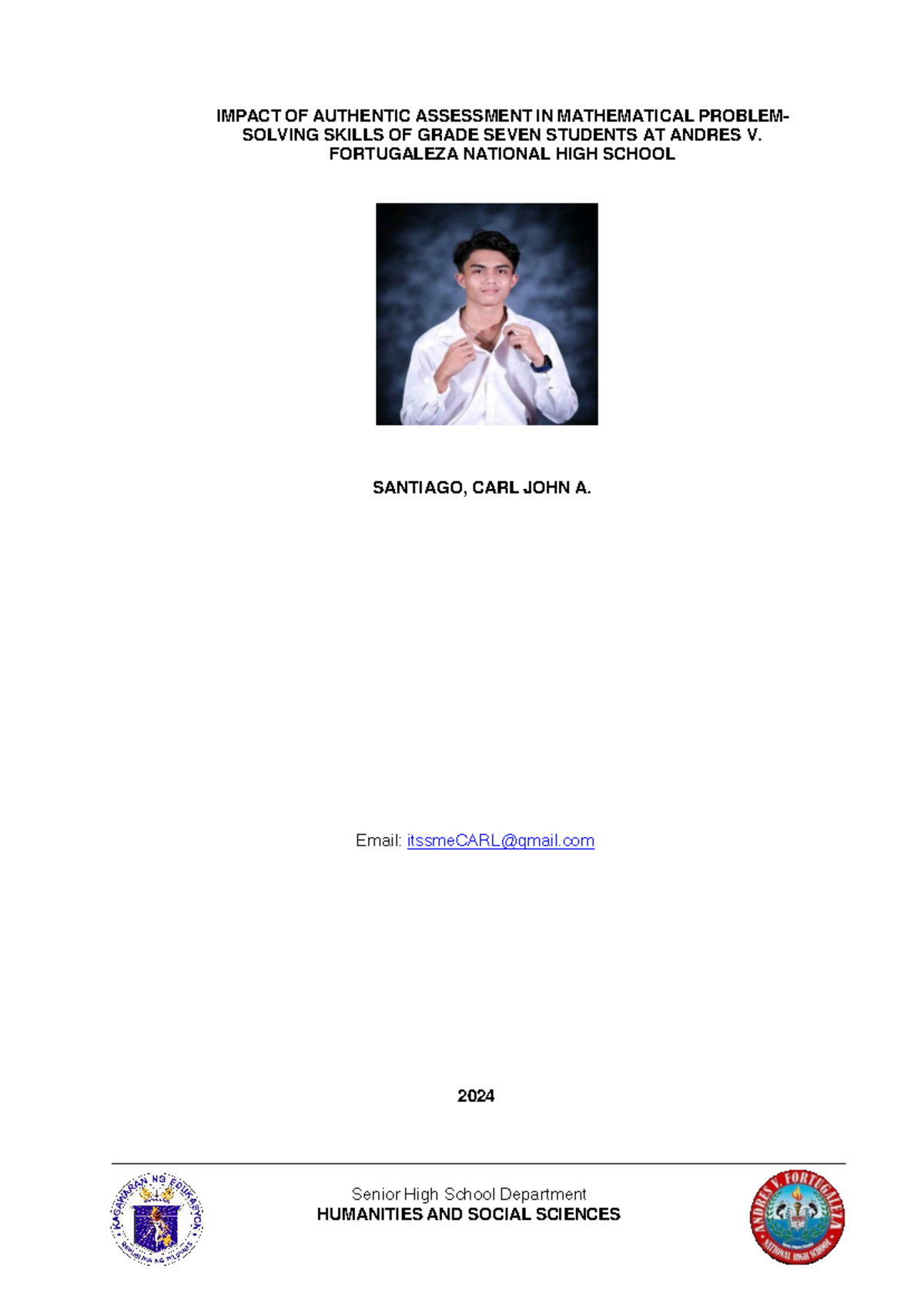 HUMSS 2024: Impact of Authentic Assessment on Math Skills in Grade 7 ...