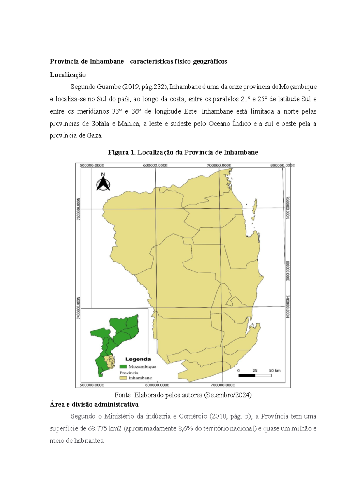 Província de Inhambane: Características Físicas e Turísticas TM 080937 ...