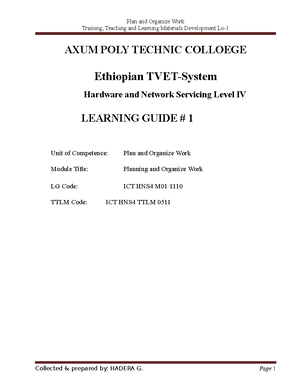 Create Technical documentation - MODULE TITLE: Creating Technical ...