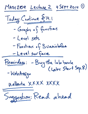MATH 209 Assignment 2 Fall 2019 - Math209 - Studocu