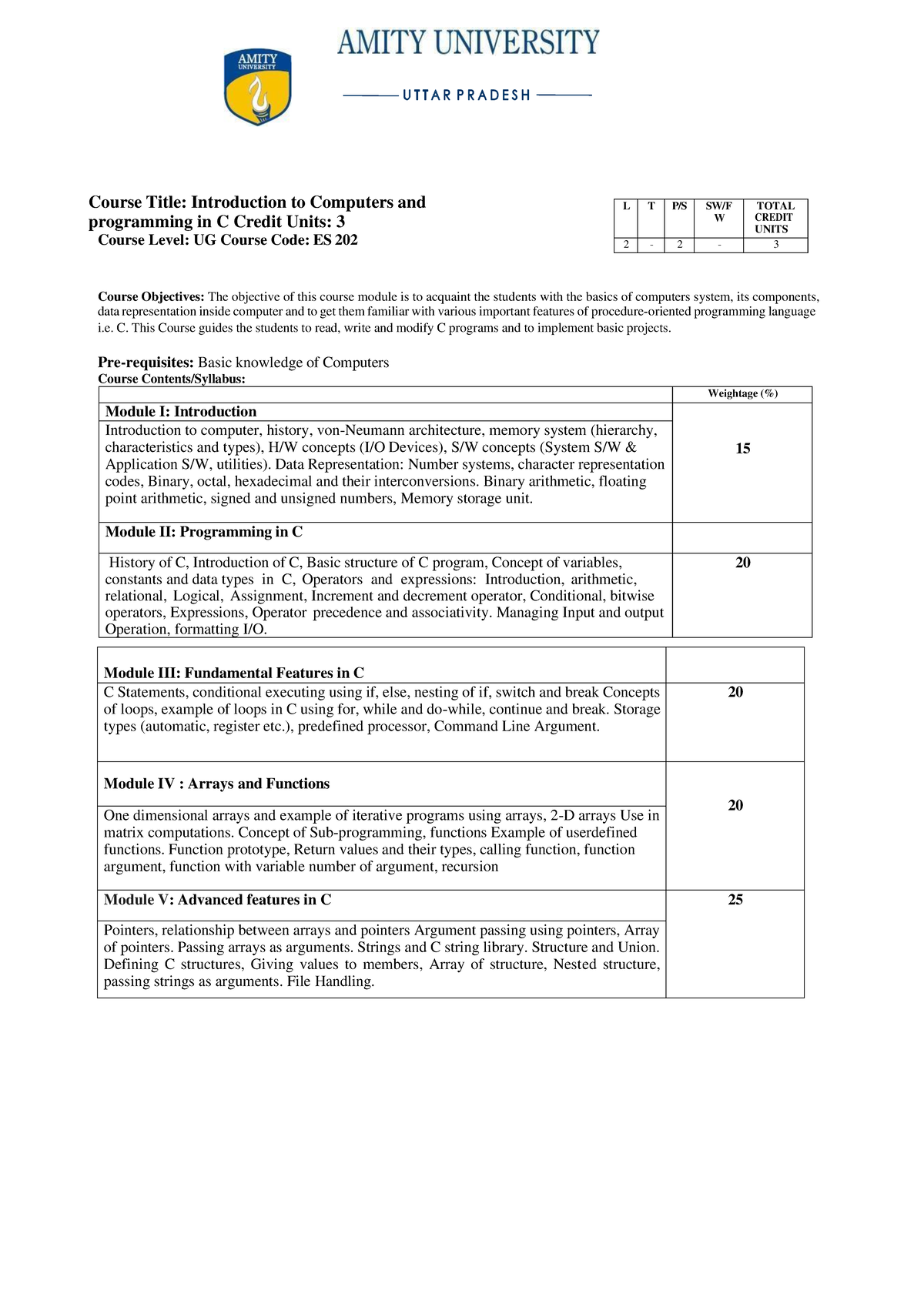 ES 202 Programming C Lab Manual: Comprehensive Guide for Students - Studocu