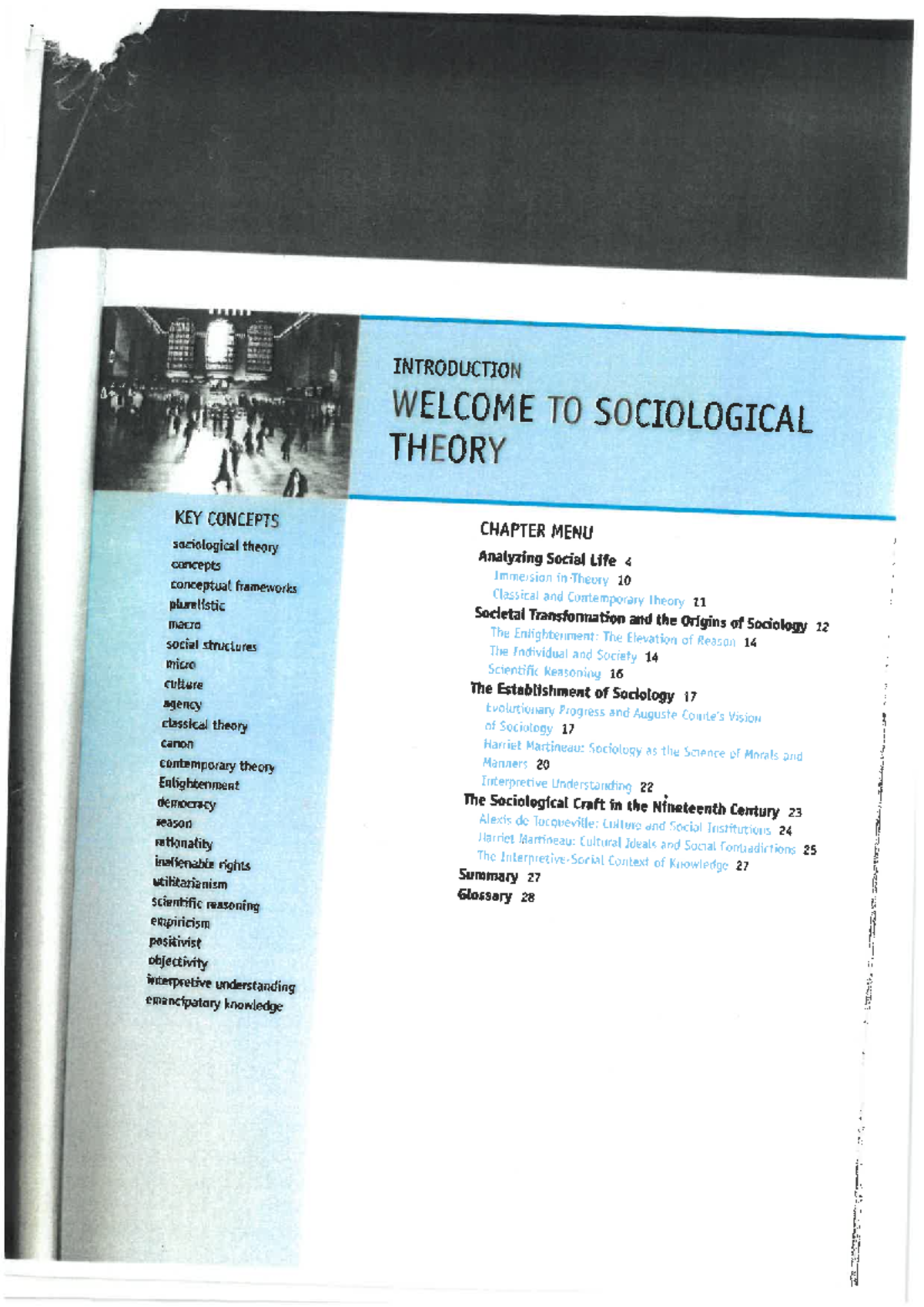 DILLON - INTRODUCTION TO SOCIOLOGICAL THEORY: KEY CONCEPTS & FRAMEWORKS ...